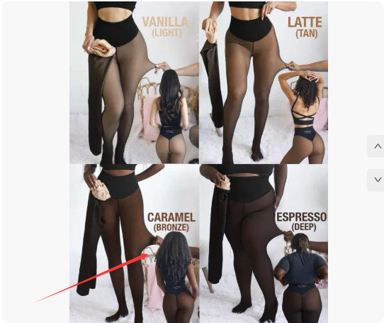 Single Thread Stitching Cross-border Winter Warm Translucent Leggings